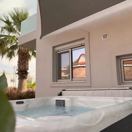 Feriehus Aryve Townhouse Rhodos Mit Akropolis- Und Meerblick Sowie Jacuzzi Und Tollen Sonnenterrassen Und Garten Malona Village